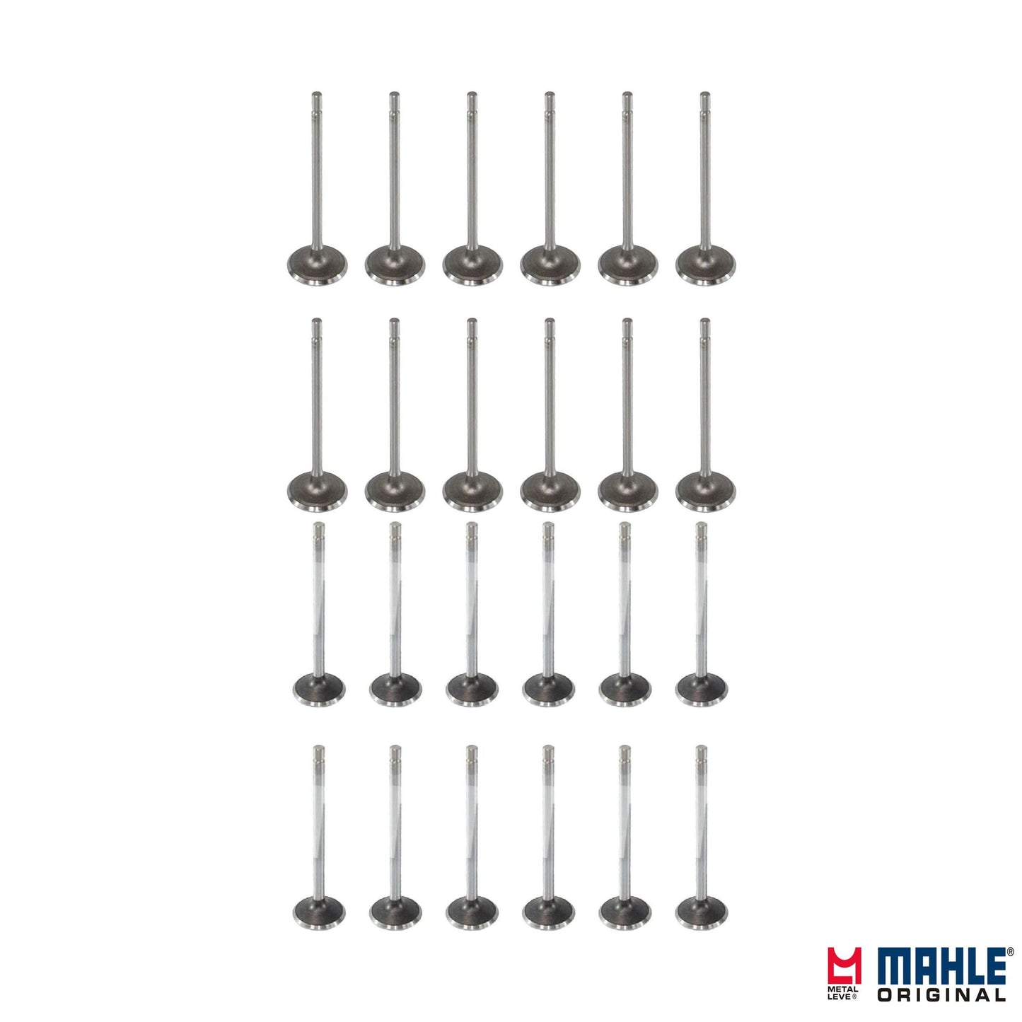 Kit com 12 Válvulas de Admissão e 12 Válvulas de Escape - Mahle Metal Leve - VA0211427 STD / VE0211428 STD - (1)