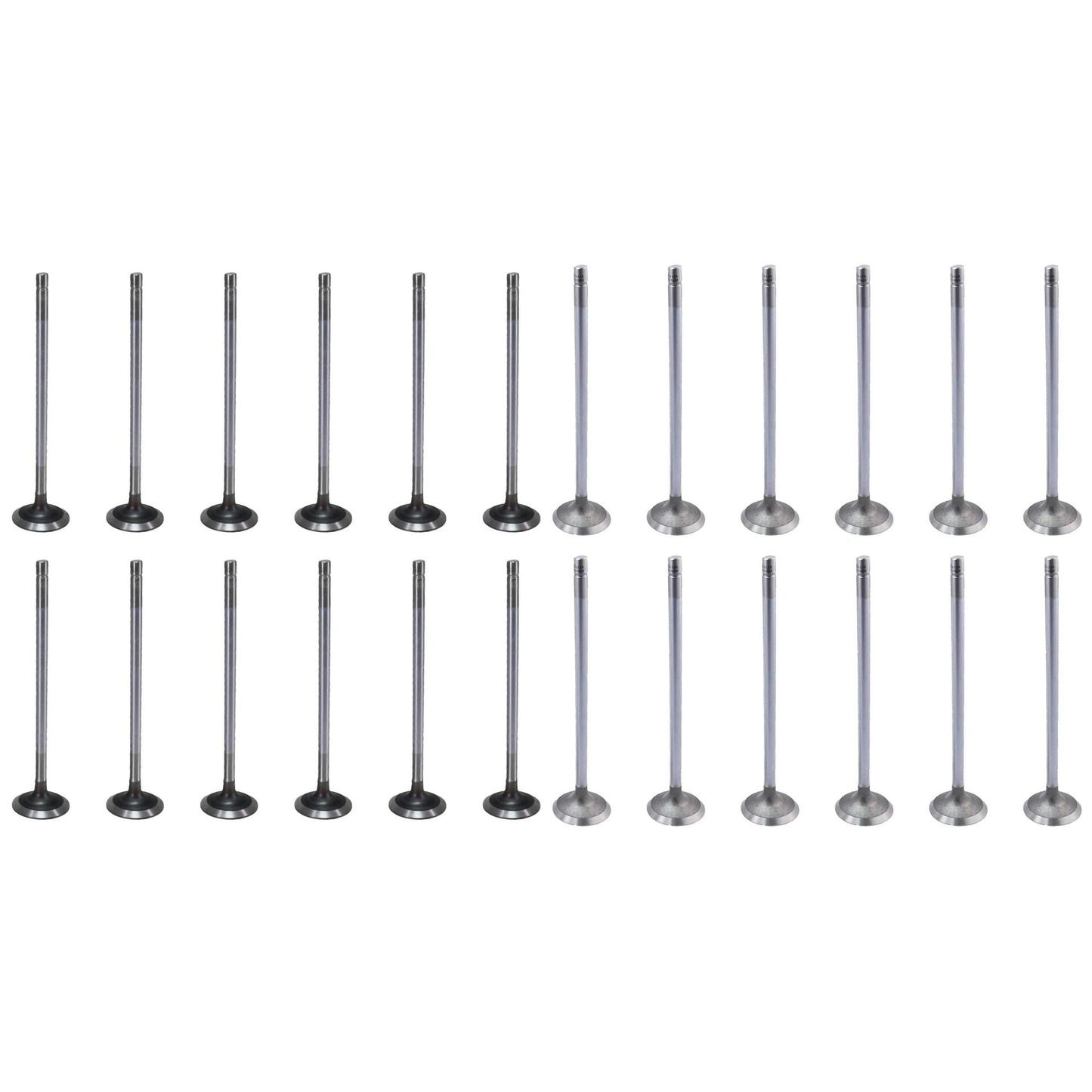 Kit com 12 Válvulas de Admissão e 12 Válvulas de Escape - Mahle Metal Leve - VA0011687 STD / VE0011688 STD - (1)