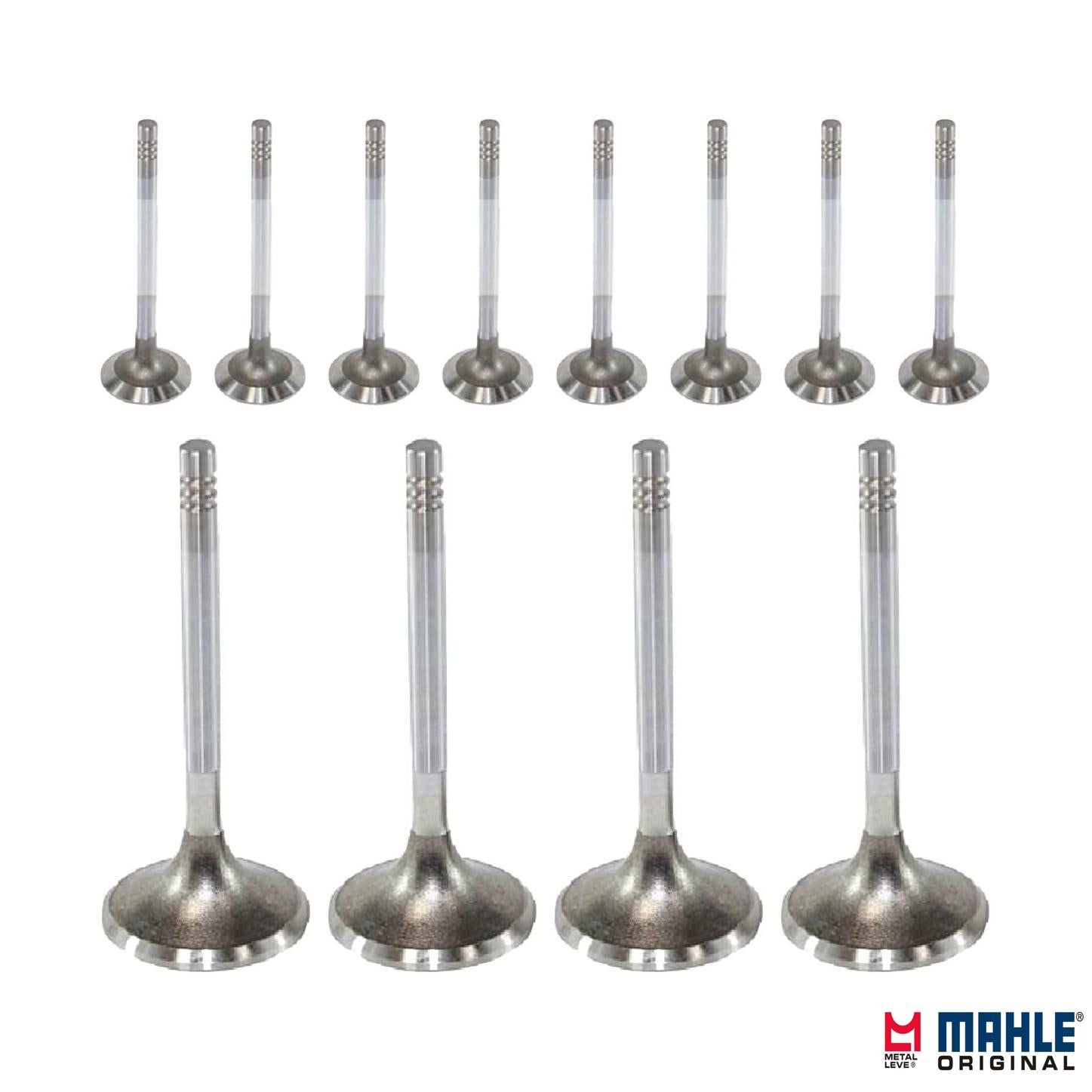 Kit com 8 Válvulas de Admissão e 4 Válvulas de Escape - Mahle Metal Leve - VA0130277 STD / VE0130278 STD - (1)