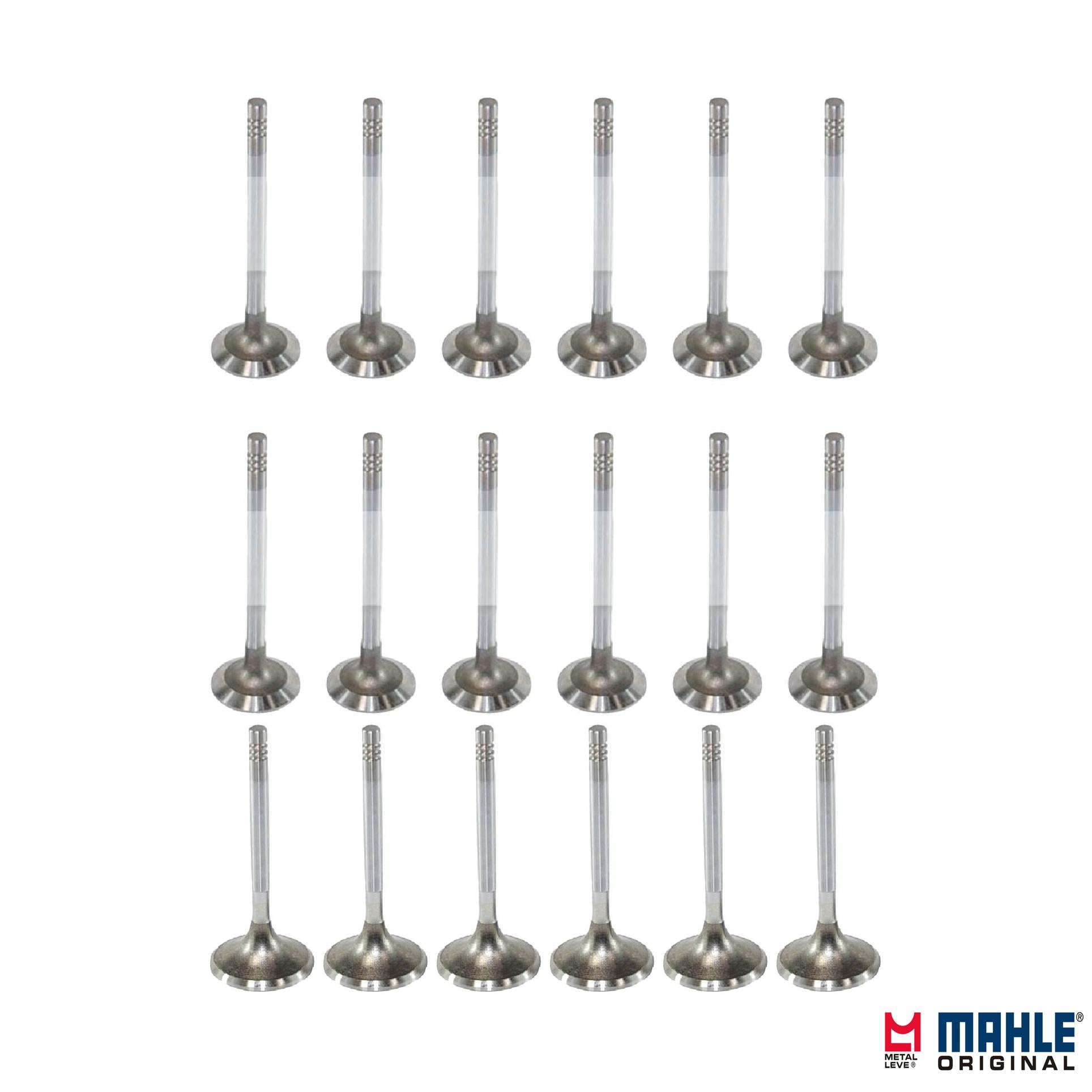 Kit com 12 Válvulas de Admissão e 6 Válvulas de Escape - Mahle Metal Leve - VA0130277 STD / VE0130278 STD - (1)