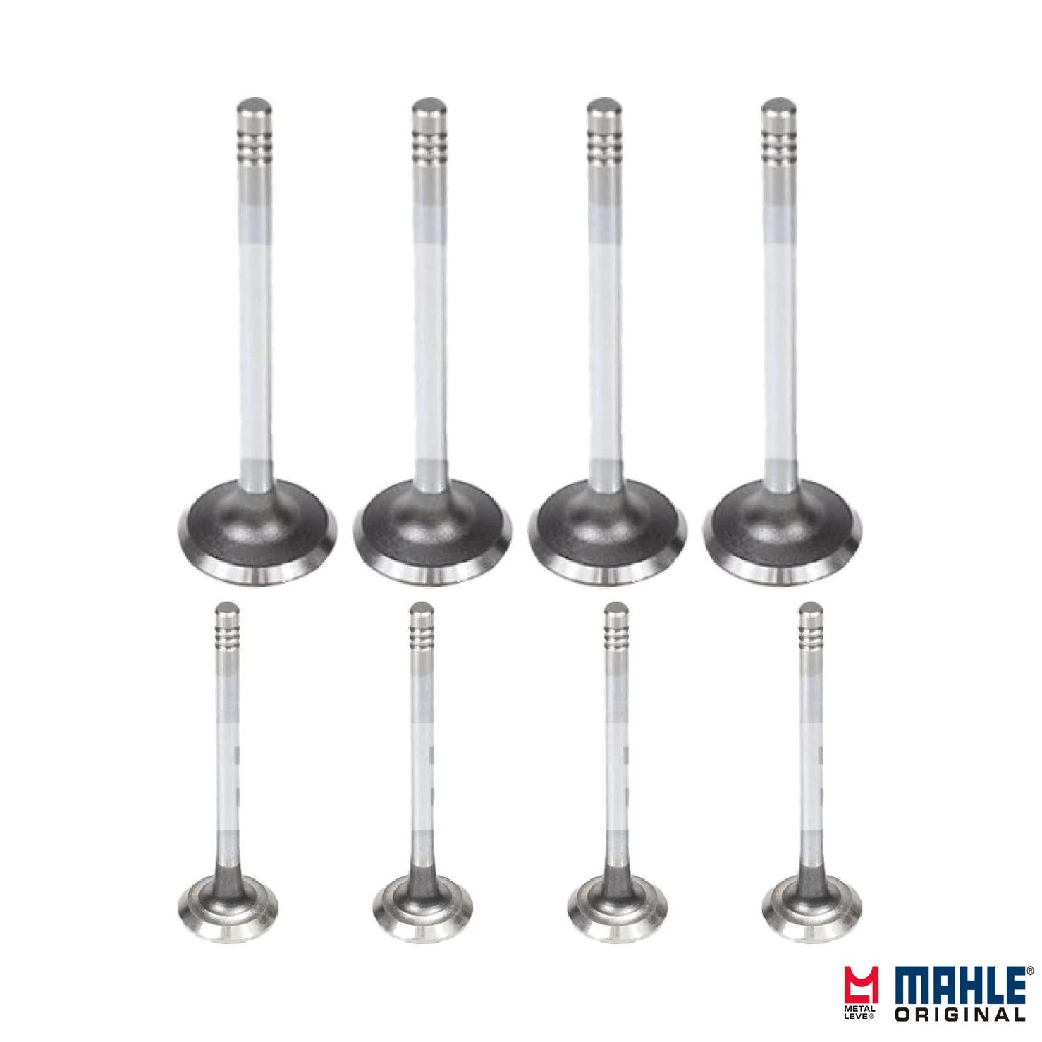 Kit com 4 Válvulas de Admissão e 4 Válvulas de Escape - Mahle Metal Leve - VA0590181 STD / VE0590173 STD - (1)