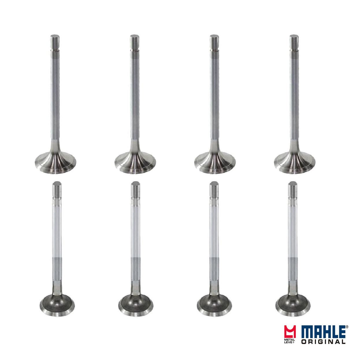 Kit com 4 Válvulas de Admissão e 4 Válvulas de Escape - Mahle Metal Leve - VA0480006 STD / VE0480005 STD - (1)