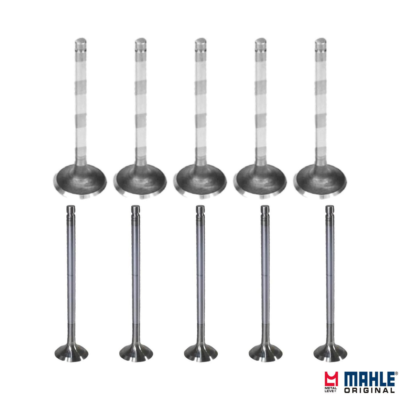 Kit com 5 Válvulas de Admissão e 5 Válvulas de Escape - Mahle Metal Leve - VA0480048 STD / VE0480047 STD - (1)