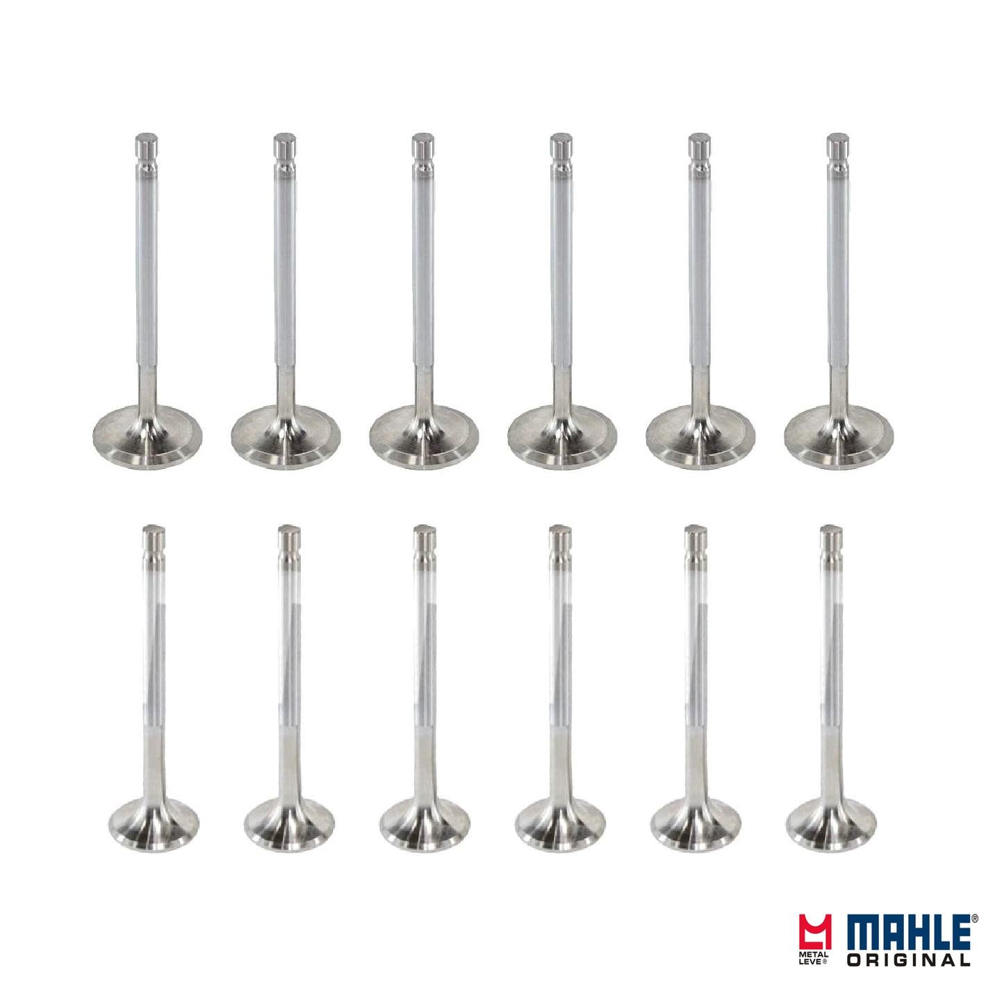 Kit com 6 Válvulas de Admissão e 6 Válvulas de Escape - Mahle Metal Leve - VA0760013 STD / VE0760012 STD - (1)