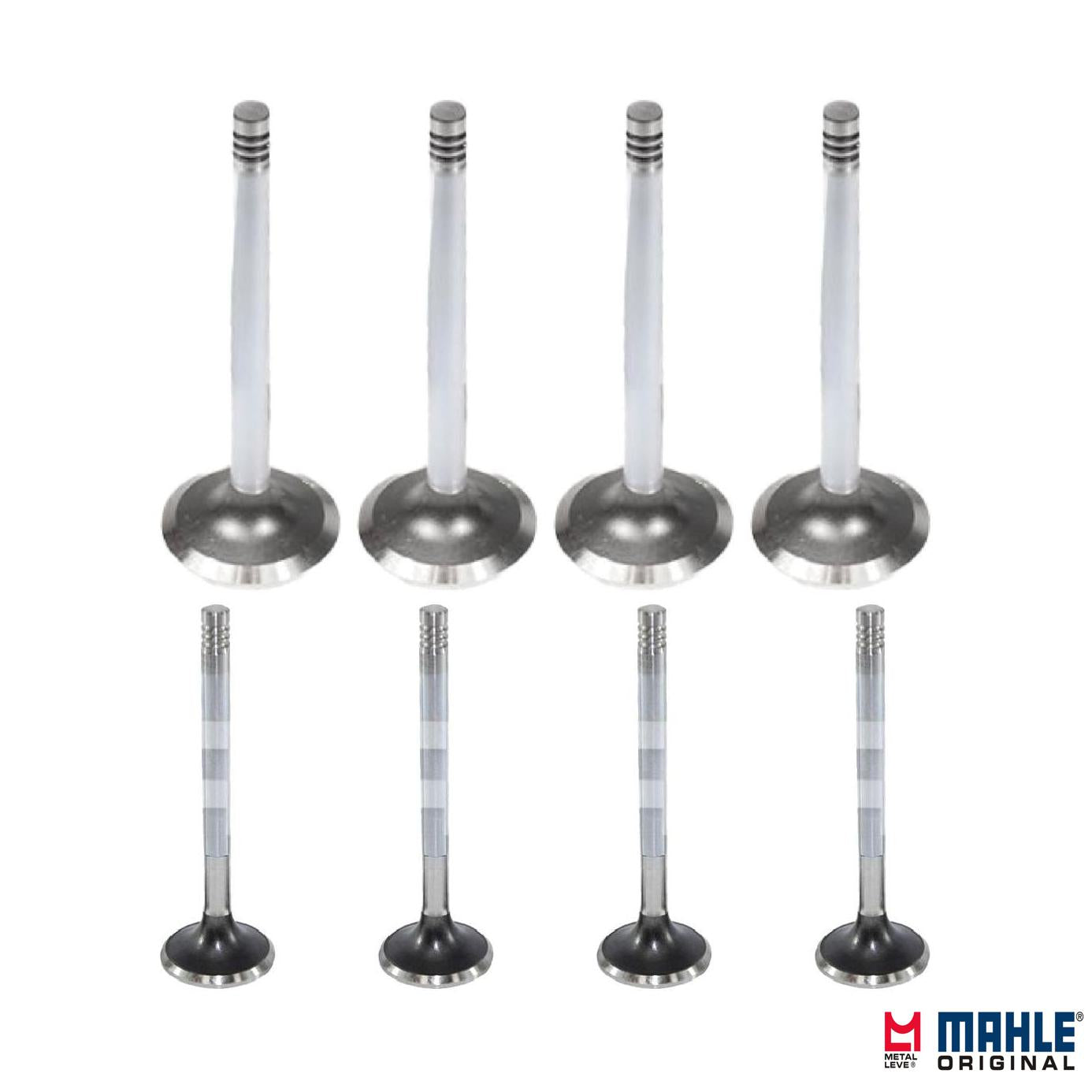 Kit com 4 Válvulas de Admissão e 4 Válvulas de Escape - Mahle Metal Leve - VA0570657 STD / VE0570122 STD - (1)