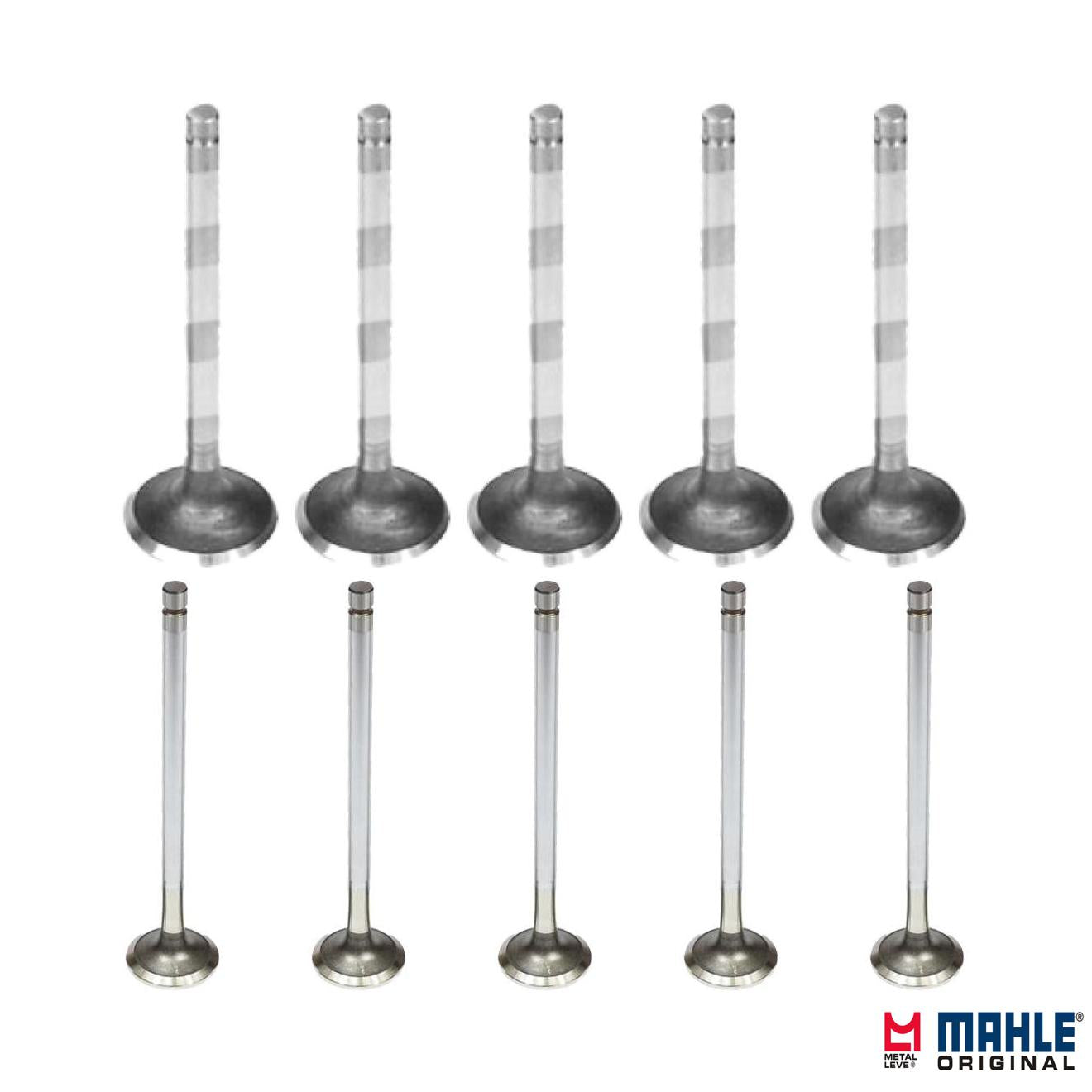 Kit com 5 Válvulas de Admissão e 5 Válvulas de Escape - Mahle Metal Leve - VA0480048 STD / VE0480079 STD - (1)