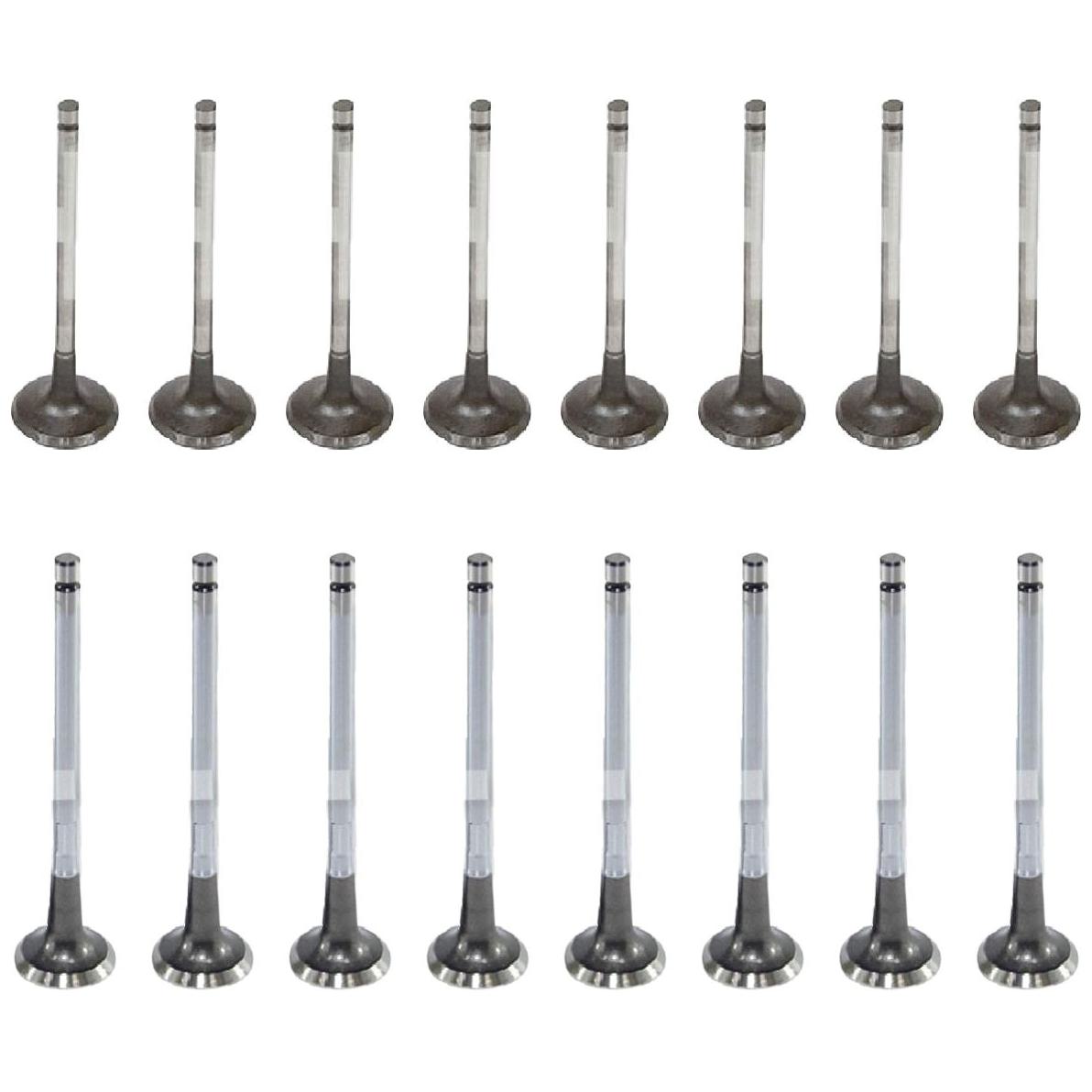 Kit com 8 Válvulas de Admissão e 8 Válvulas de Escape - Mahle Metal Leve - VA0441701 STD / VE0440598 STD - (1)