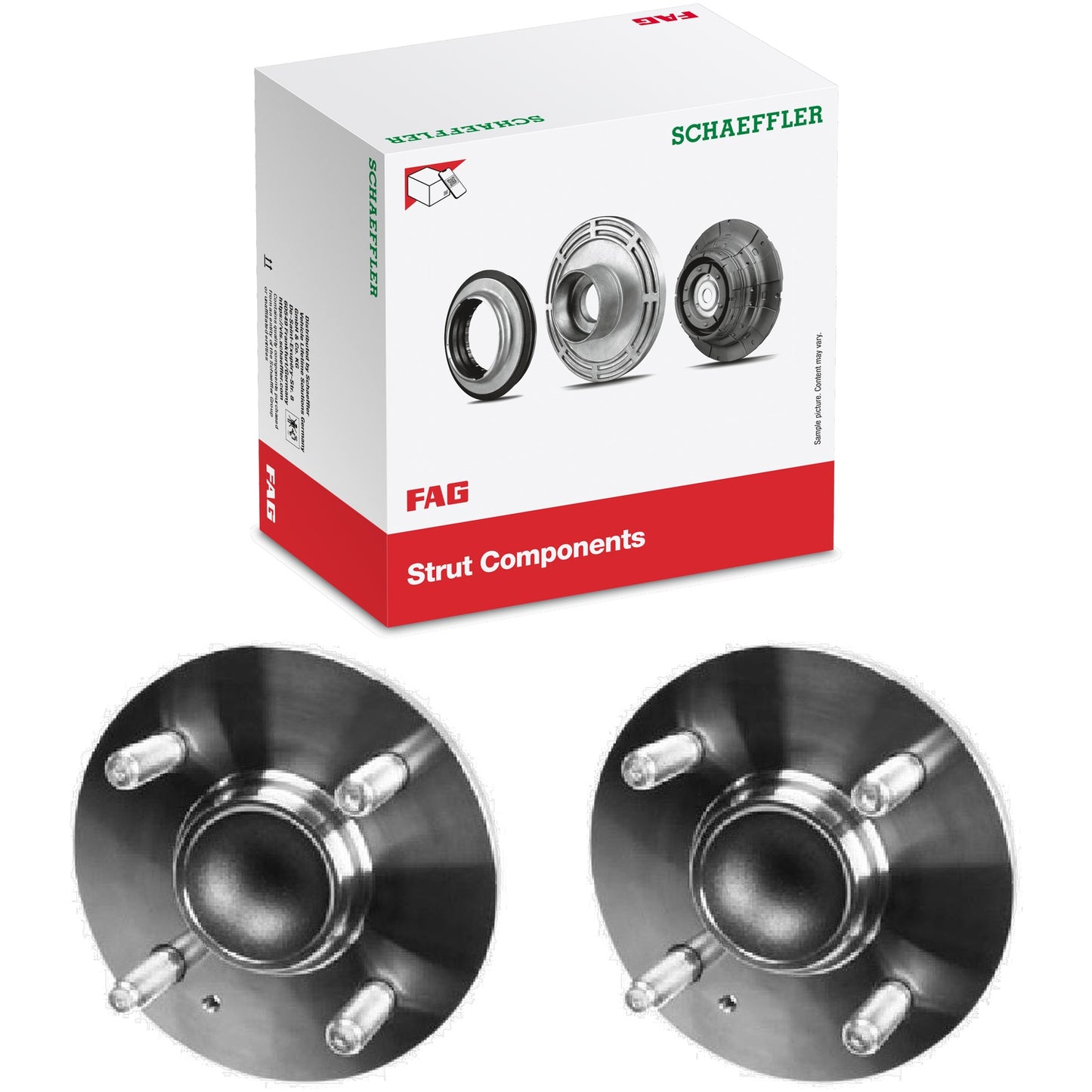 Par Cubo de Roda Traseiro com Rolamento - FAG - 101670 - (1)