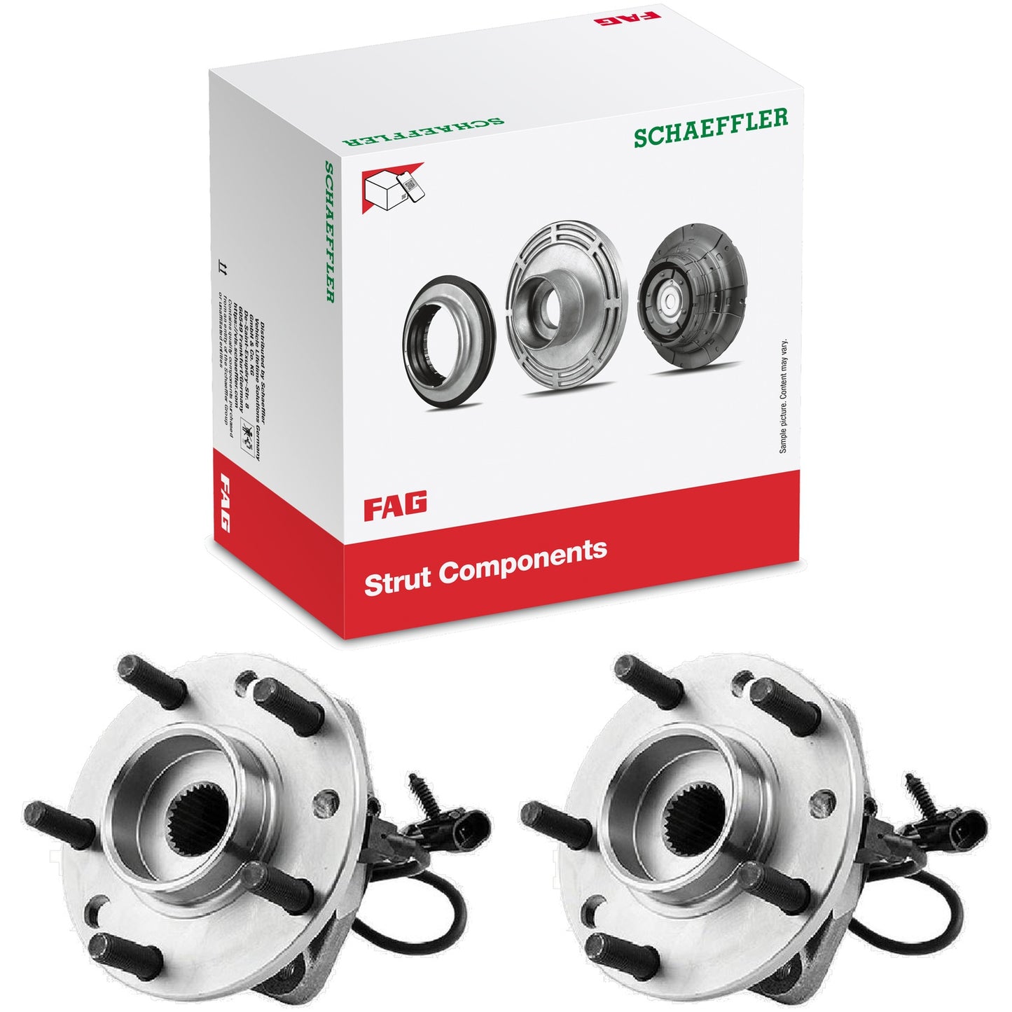 Par Cubo de Roda Dianteiro com Rolamento - FAG - 102029 - (1)
