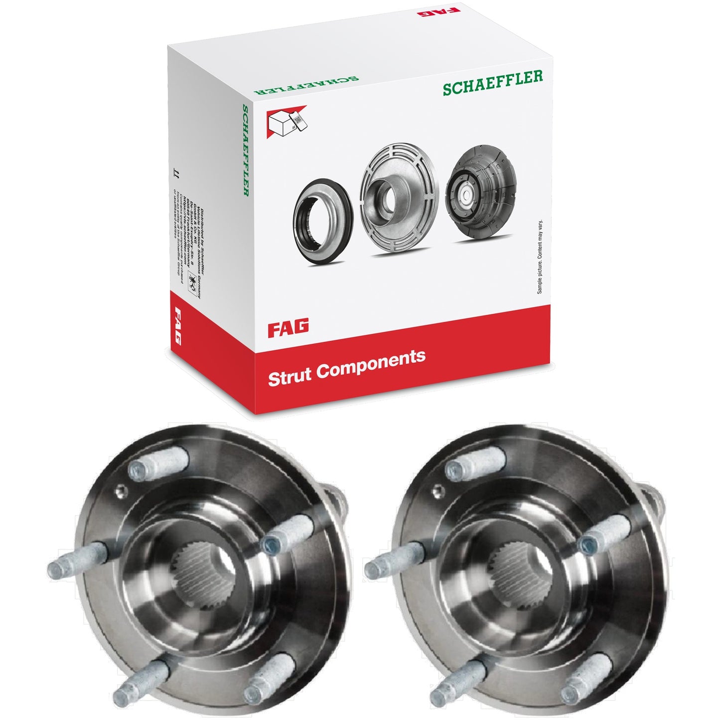Par Cubo de Roda Dianteiro com Rolamento - FAG - 713 1152 10 - (1)