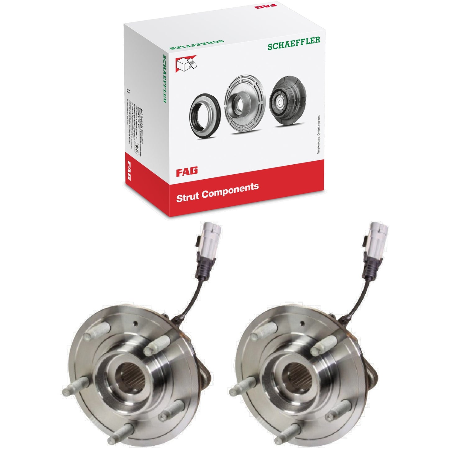 Par Cubo de Roda Dianteiro com Rolamento - FAG - 713 1334 10 - (1)