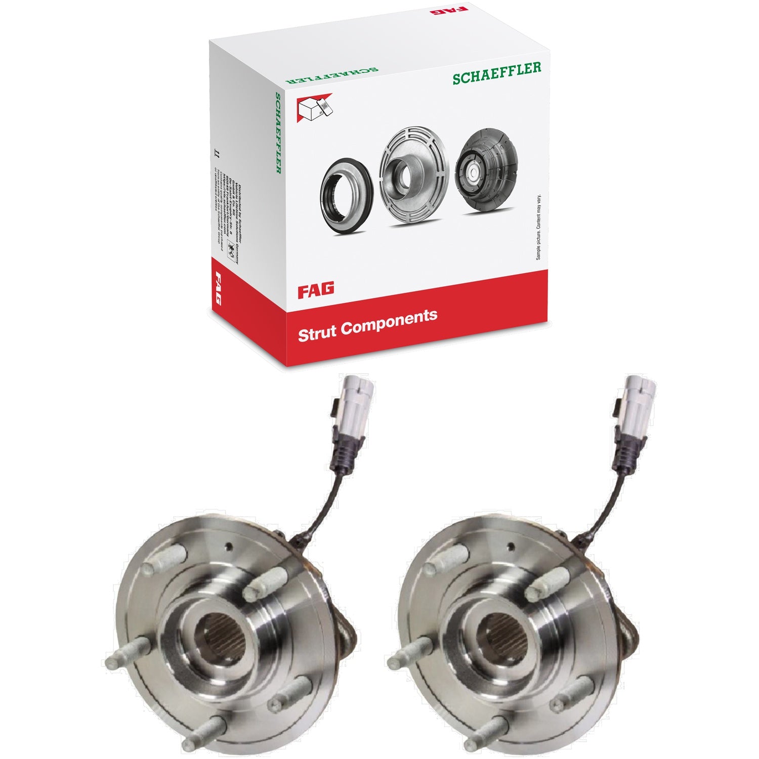 Par Cubo de Roda Dianteiro com Rolamento - FAG - 713 1334 10 - (1)