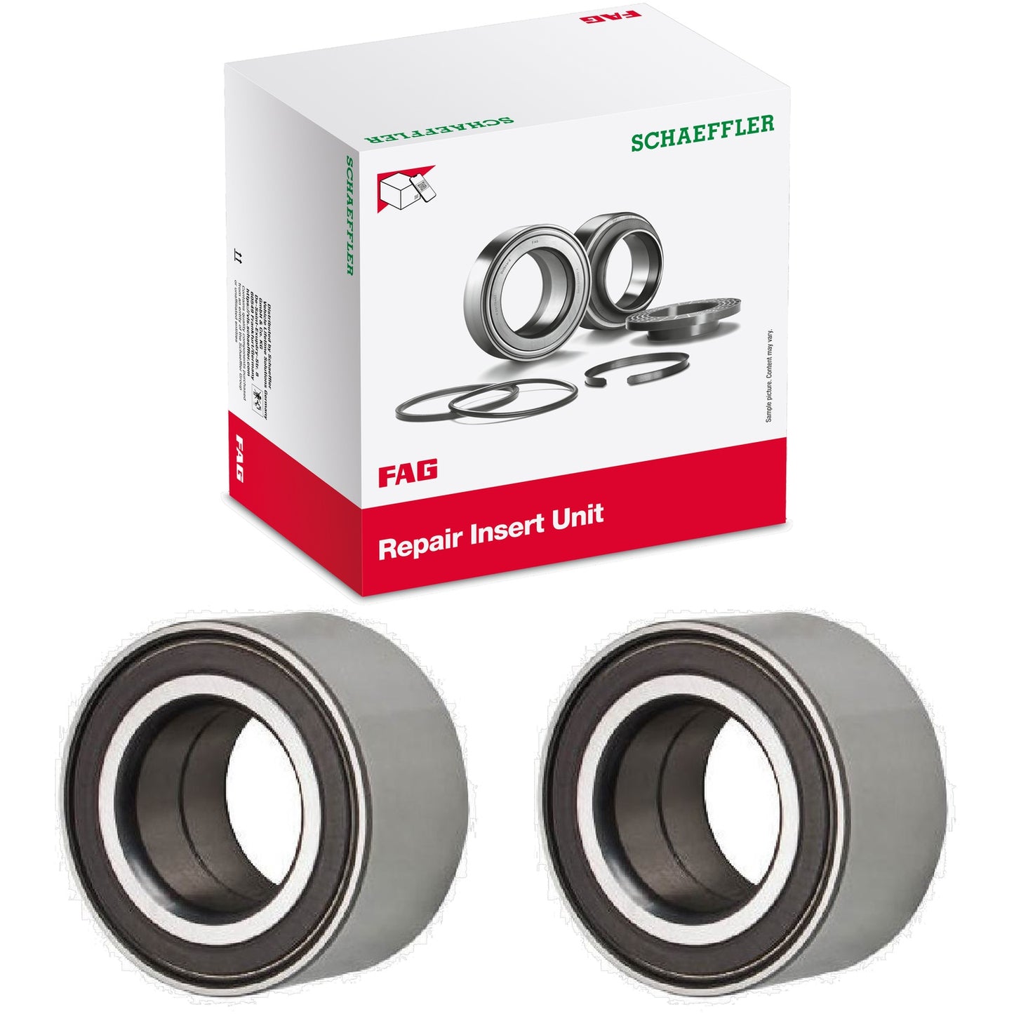Par Rolamento de Roda Dianteiro ou Traseiro - FAG - 801663AA - (1)