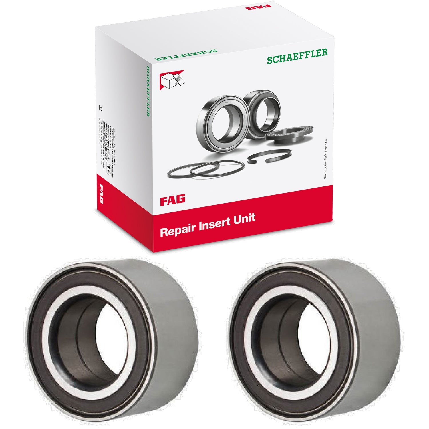 Par Rolamento de Roda Dianteiro ou Traseiro - FAG - 801663AA - (1)