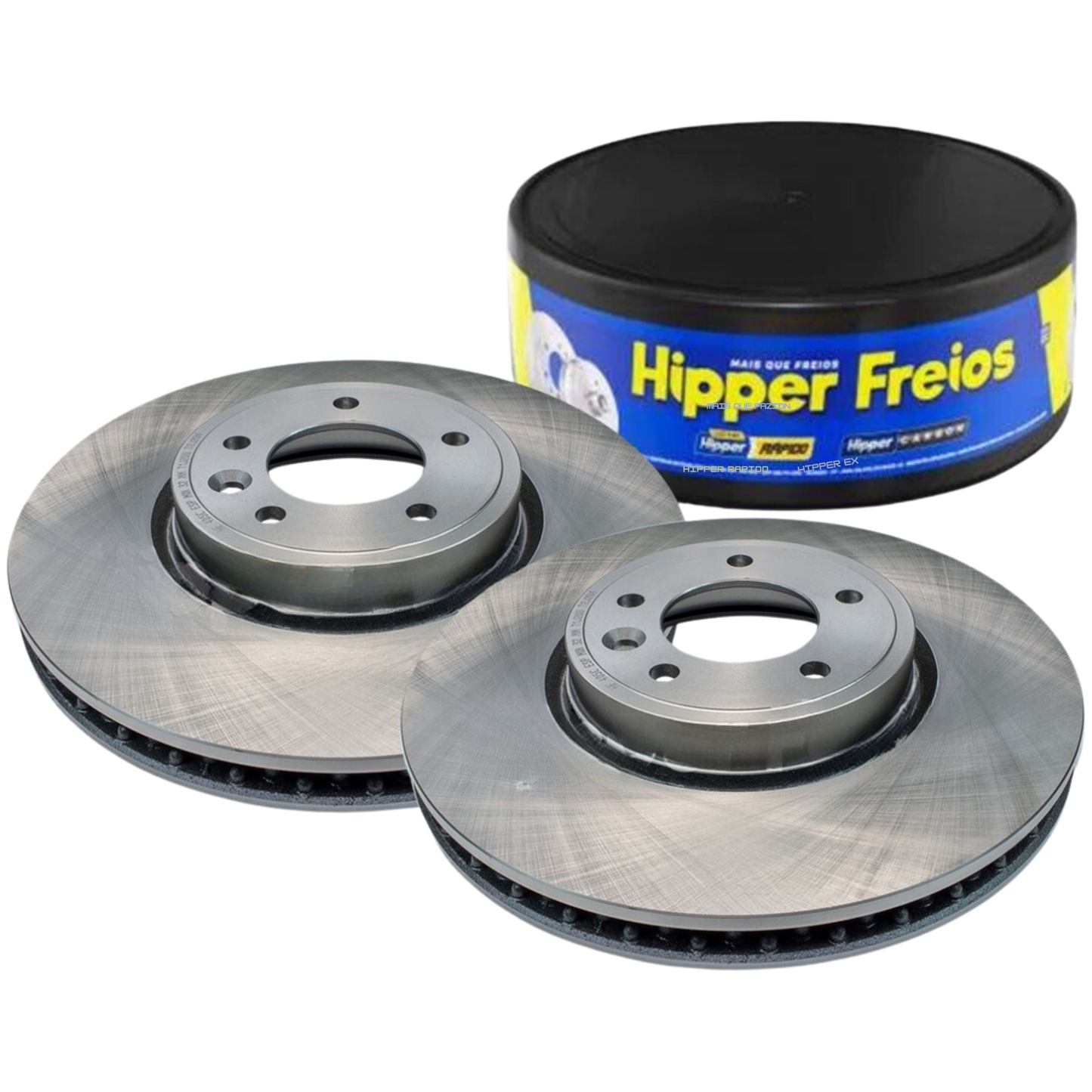 Par Disco Freio Dianteiro - Hipper Freios - HF 400C - (1)