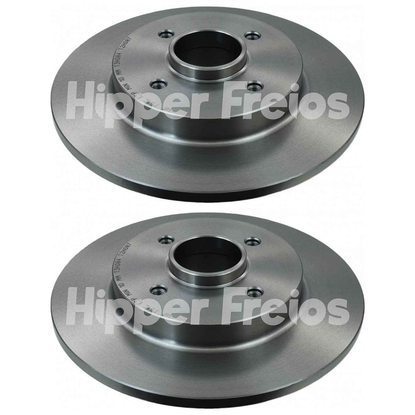Par Disco Freio Traseiro - Hipper Freios - HF 751C-KT - (1)