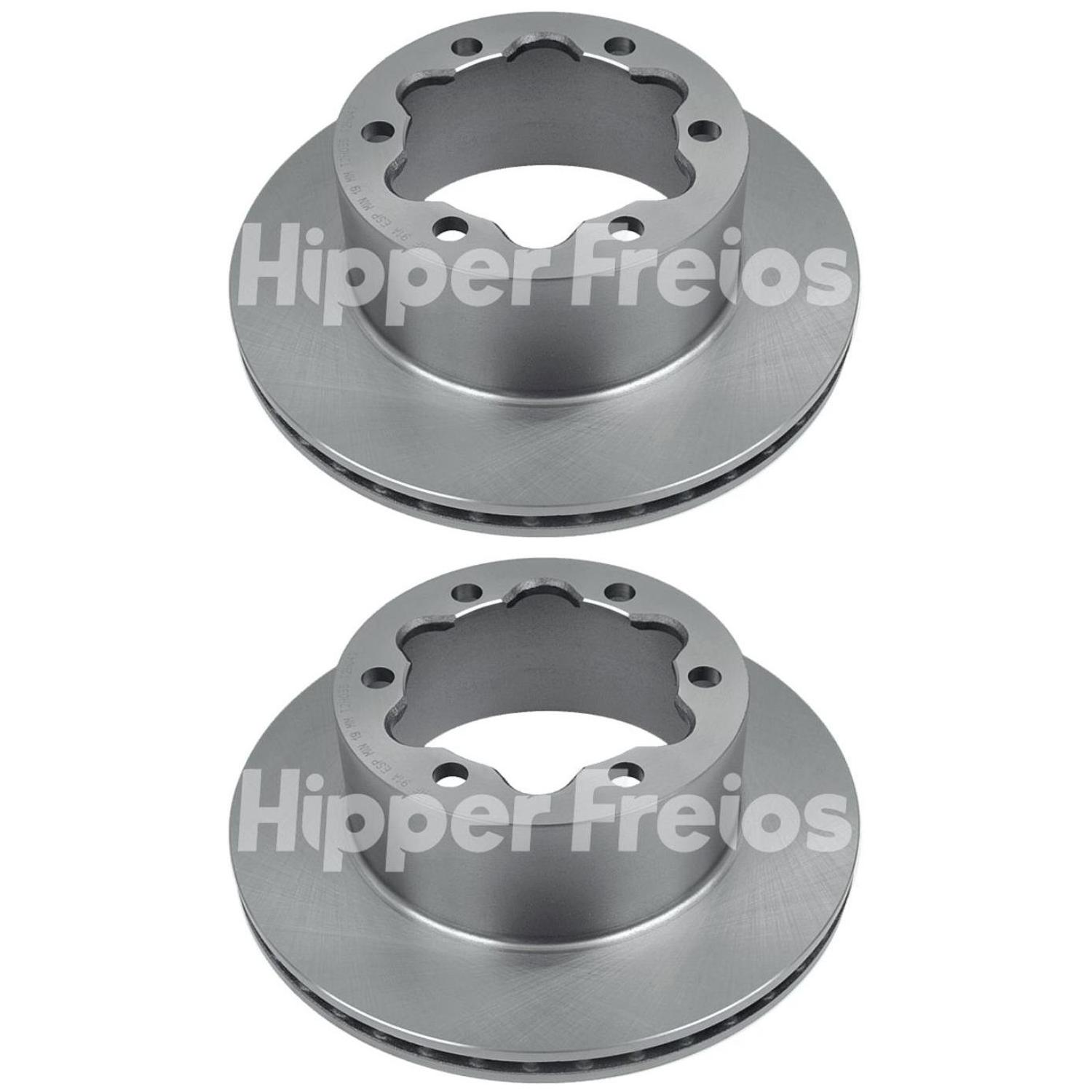 Par Disco Freio Traseiro - Hipper Freios - HF 91A - (1)