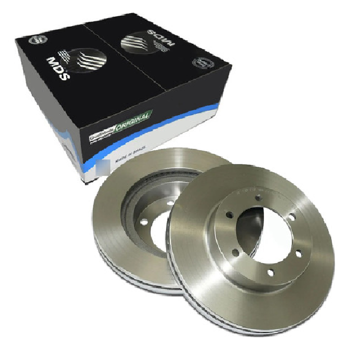 Par Disco de Freio Dianteiro Ventilado - MDS - D343F - (1)