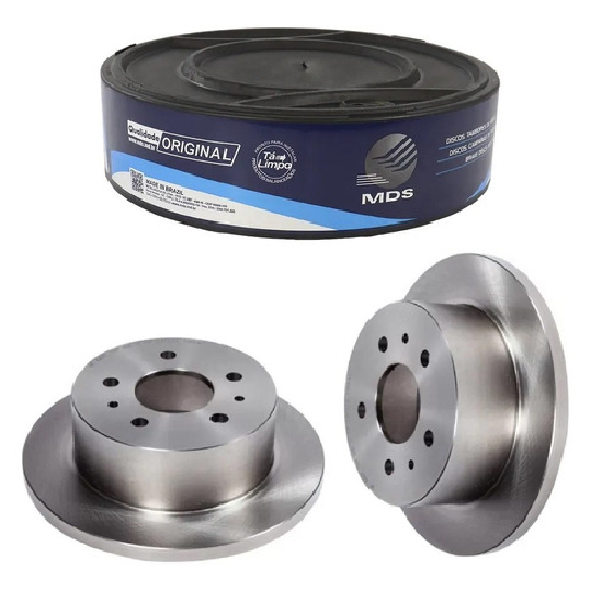 Par Disco de Freio Traseiro Sólido - MDS - D680E - (1)