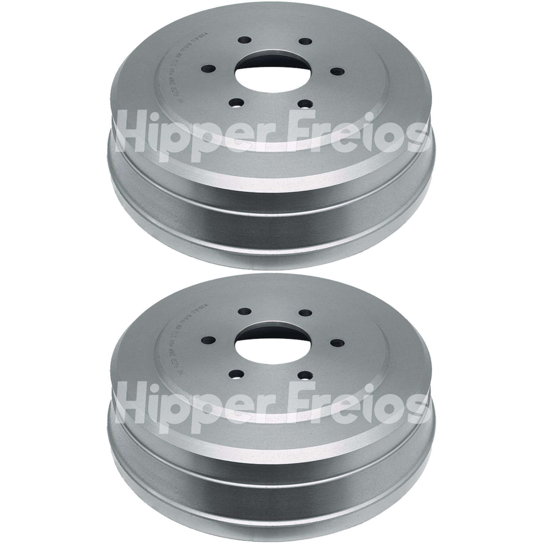 Par Tambor Freio Traseiro Direito Ou Esquerdo - Hipper Freios - HF 605B - (1)