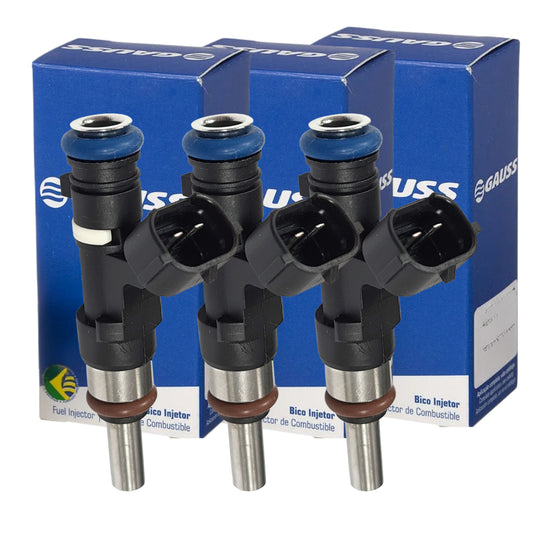 3 Bicos Injetores Kwid Logan Sandero 1.0 12V SCE 2017 a 2025 - Gauss - GI9077 - (1)
