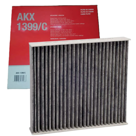 FIltro de Ar Condicionado Cabine com Carvão Ativado - Wega - AKX-1399/C - (1)