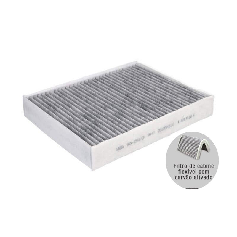 FIltro de Ar Condicionado Cabine com Carvão Ativado - Wega - AKX-1541/CF - (3)