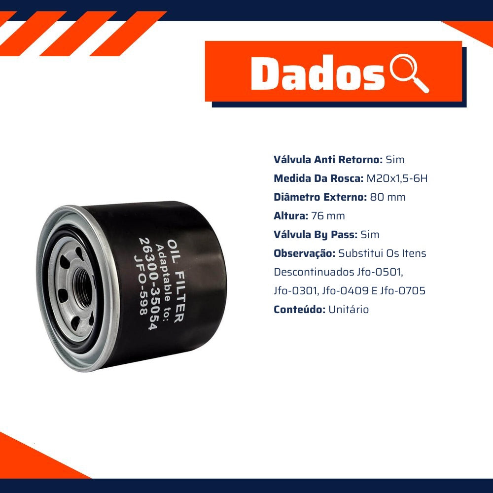 Kit Filtro e 5L Óleo Motor 10W40 GTX - Castrol / Wega - 3436727 / JFO-0598 - (17)