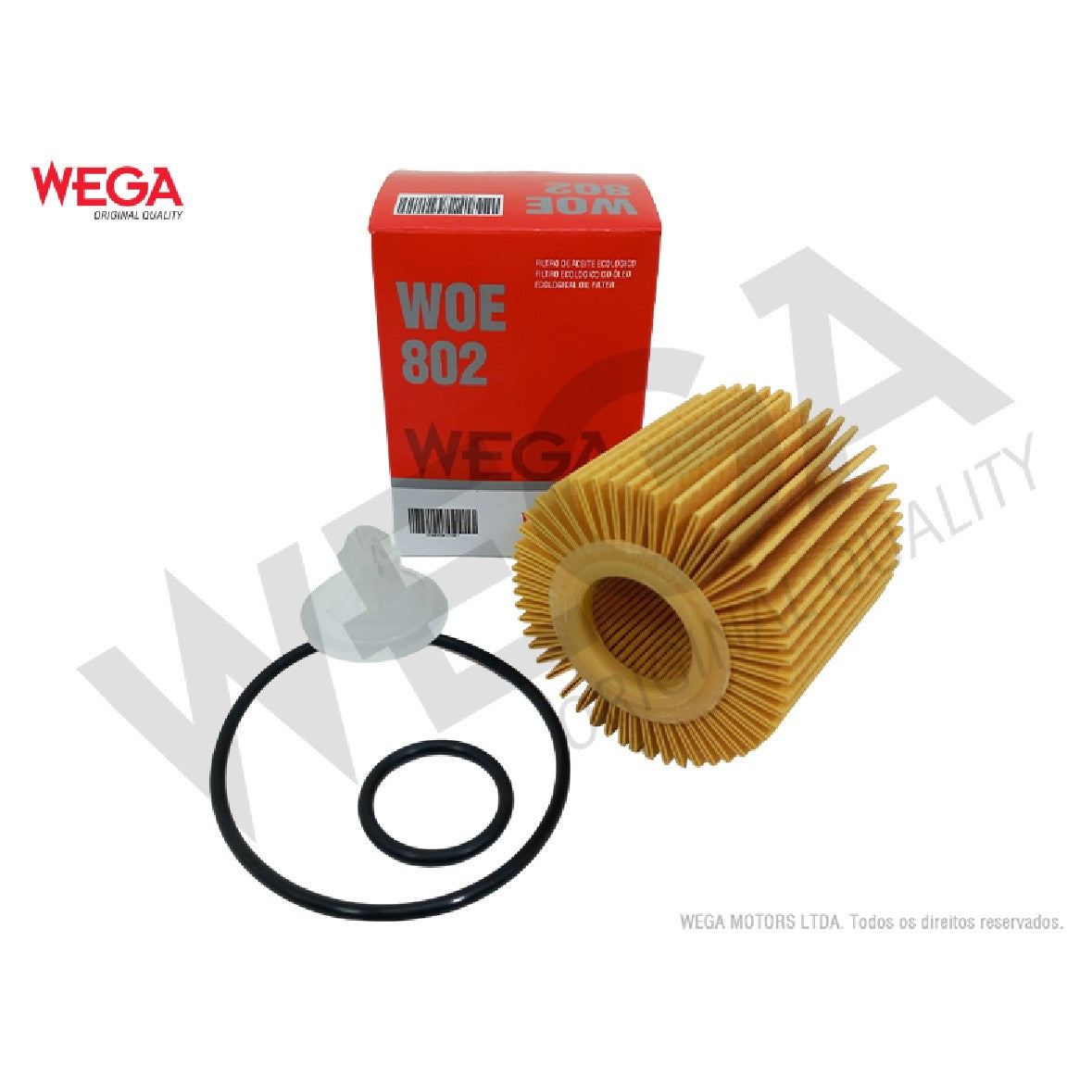 Filtro de Óleo Lubrificante - Wega - WOE-802 - (1)