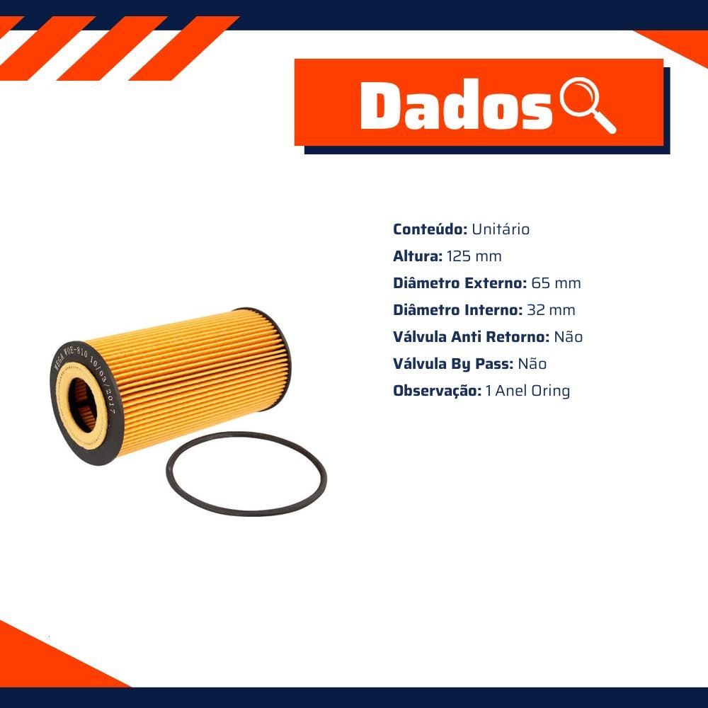 Kit Filtro e 6L Óleo Motor 5W30 GTX - Castrol / Wega - 3435995 / WOE-810 - (10)
