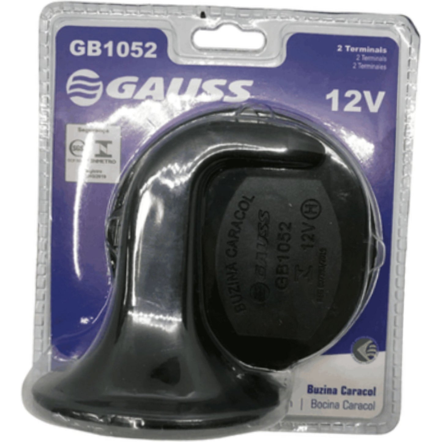 Buzina Caracol Individual 12V - Gauss - GB1052 - (7)