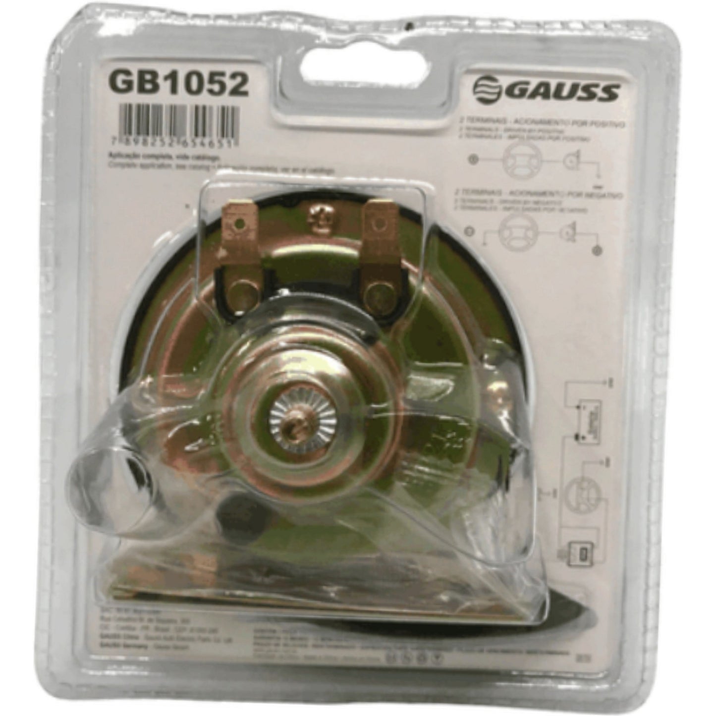 Buzina Caracol Individual 12V - Gauss - GB1052 - (8)