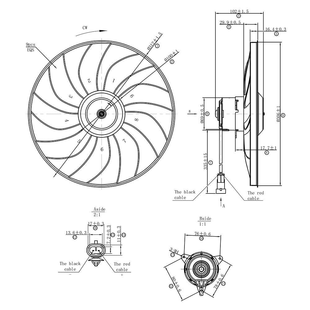 Eletroventilador - Gauss - GE1184 - (3)