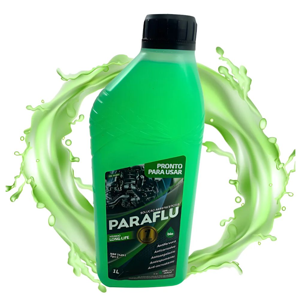 Aditivo para Radiador Verde Paraflu Bio Híbrido Pronto para Uso 1 Litro - Paraflu - 407886 - (1)