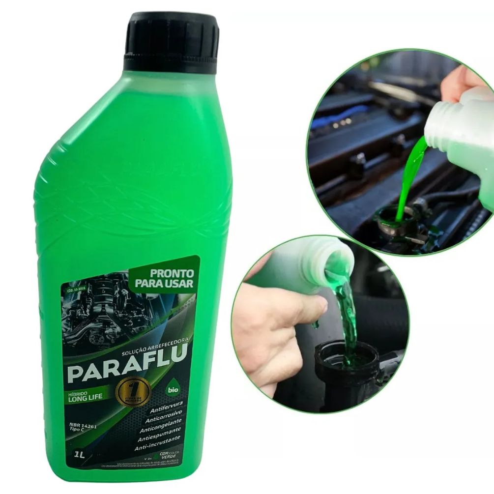 Aditivo para Radiador Verde Paraflu Bio Híbrido Pronto para Uso 1 Litro - Paraflu - 407886 - (2)