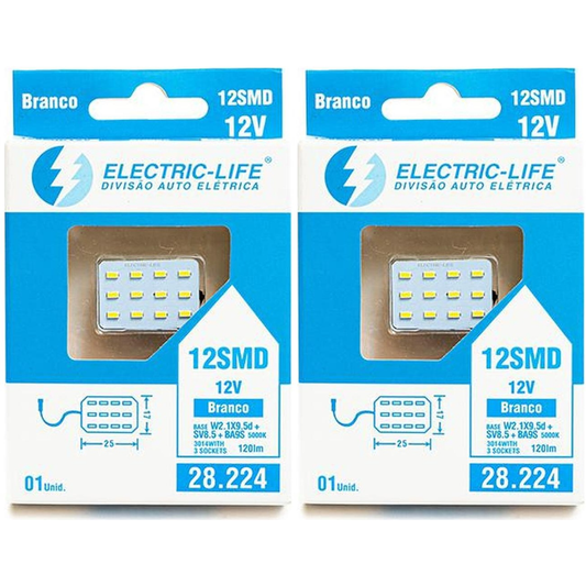 2 Lâmpada Led 3014 - Electric-Life - 28224 - (1)