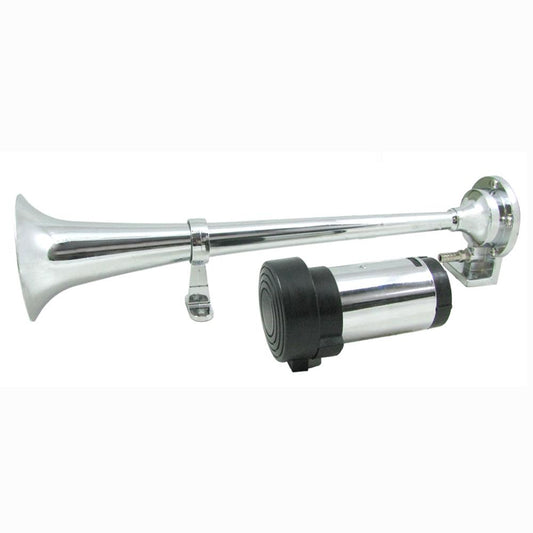 Buzina Corneta Cromada 12V - Gauss - GB1007 - (1)