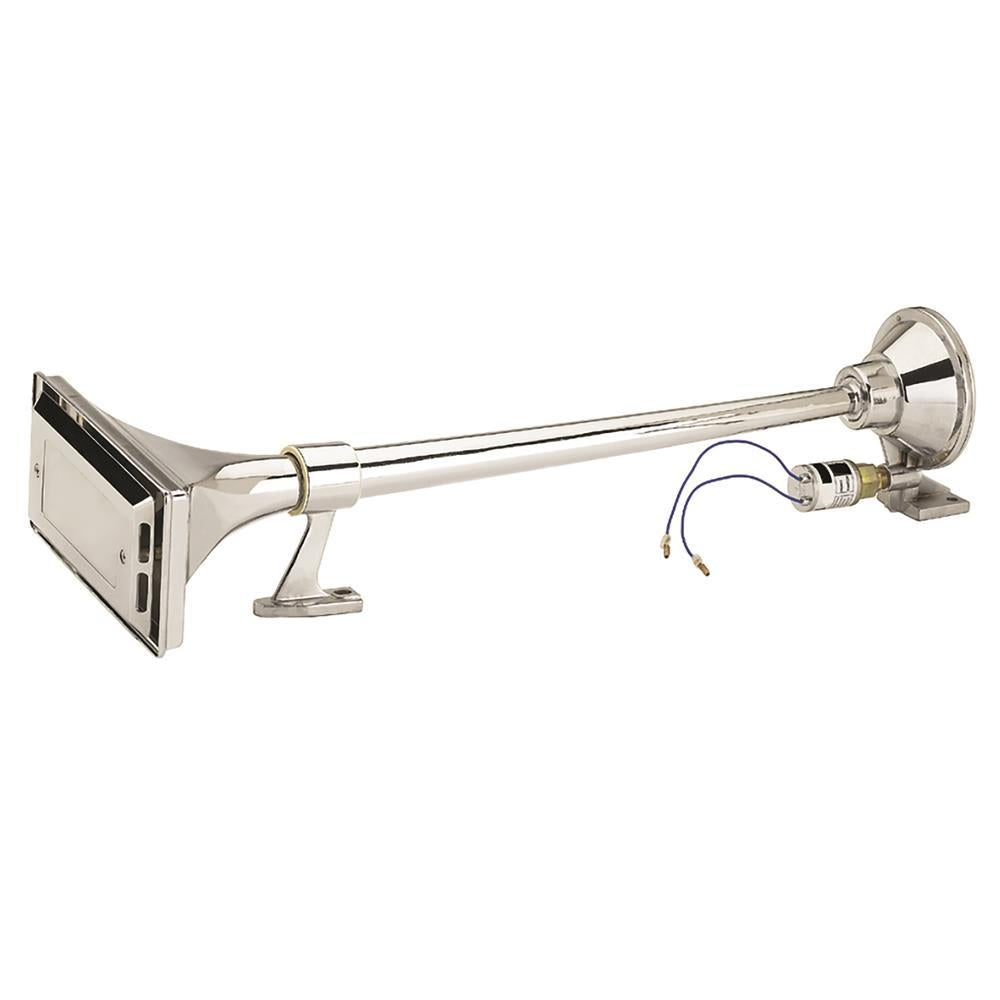 Buzina Corneta Cromada 12V - Gauss - GB1017 - (1)