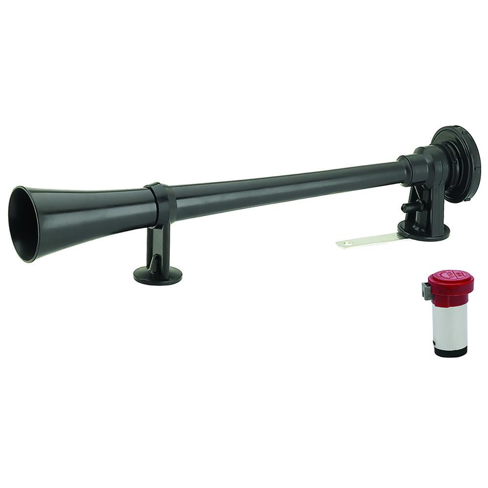Buzina Corneta Preta 12V - Gauss - GB1011 - (1)