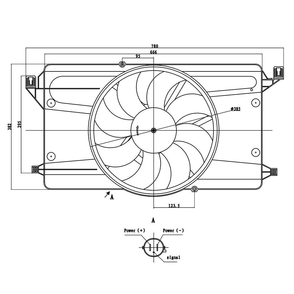 Eletroventilador - Gauss - GE1127 - (3)
