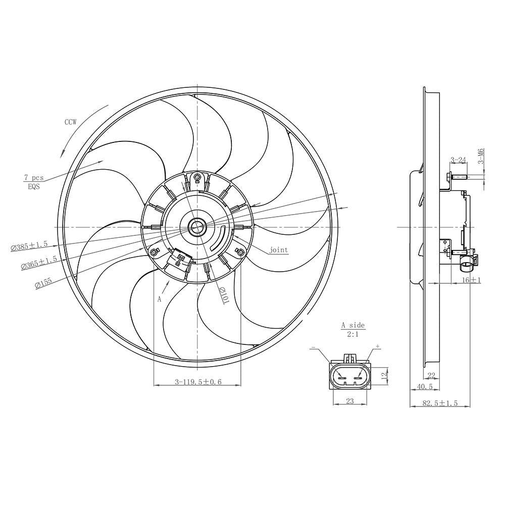 Eletroventilador - Gauss - GE1084 - (3)