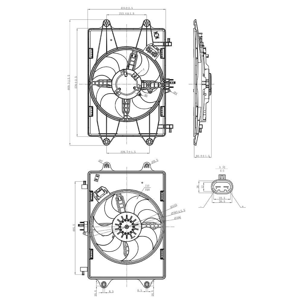 Eletroventilador - Gauss - GE1082 - (3)