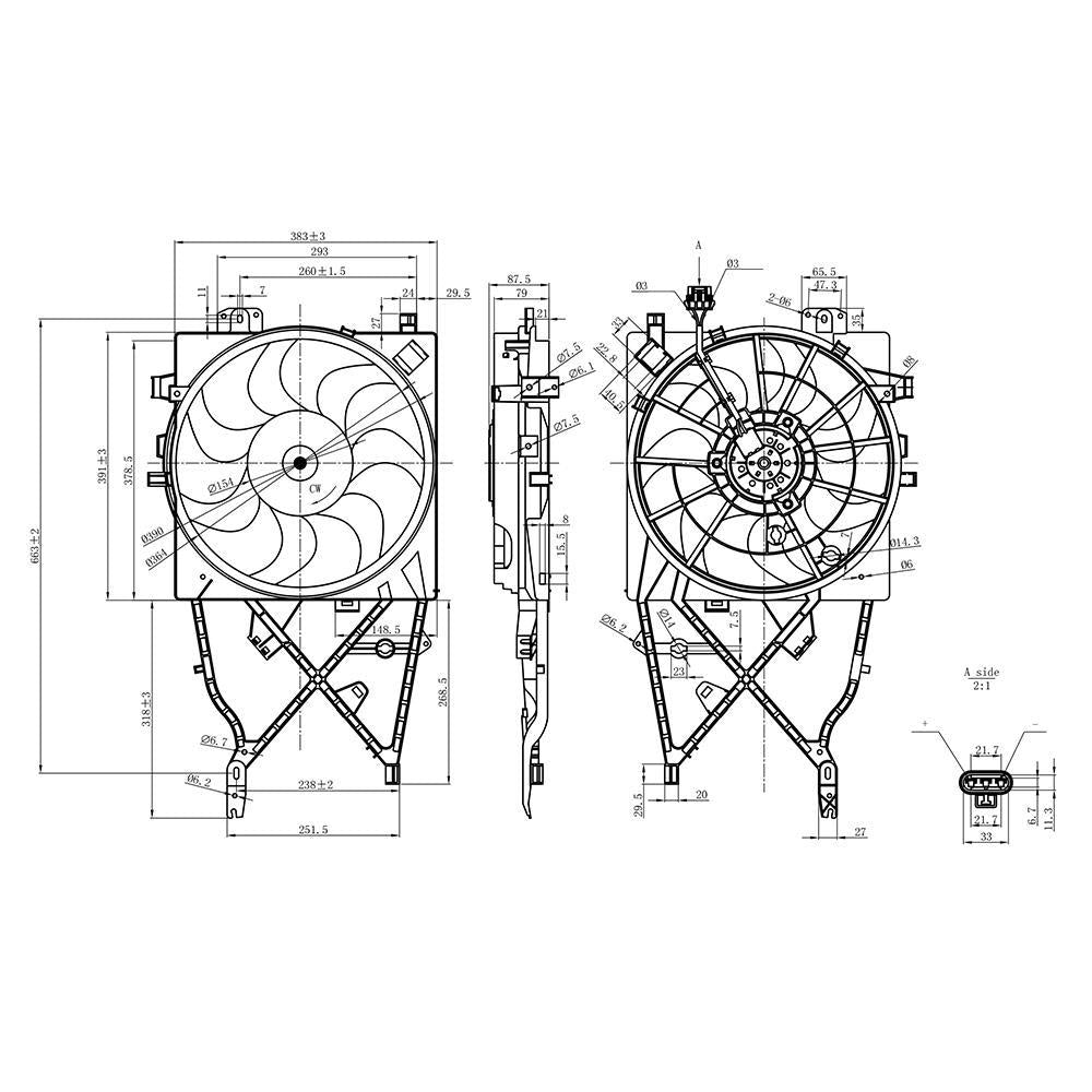 Eletroventilador - Gauss - GE1114 - (2)