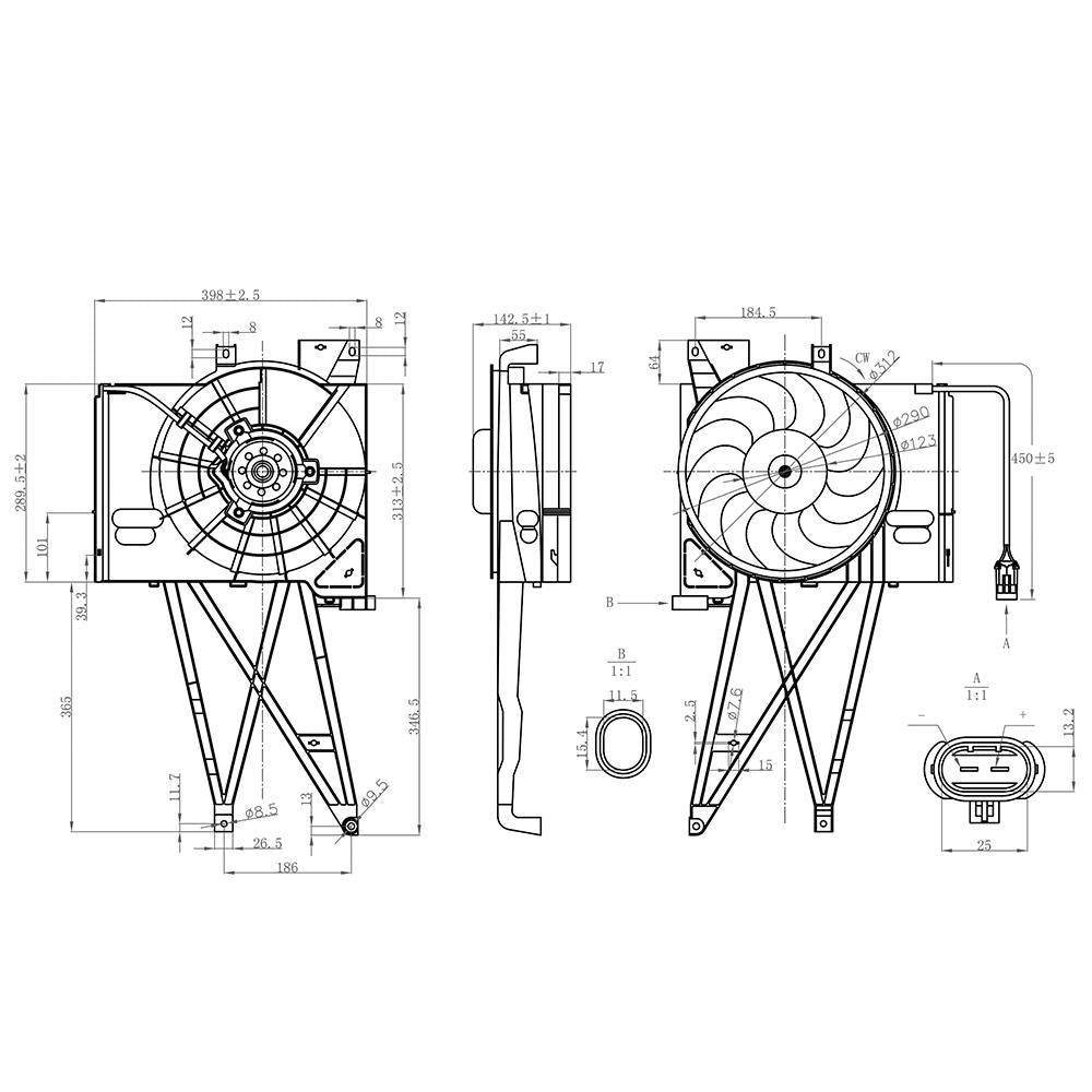 Eletroventilador - Gauss - GE1115 - (2)