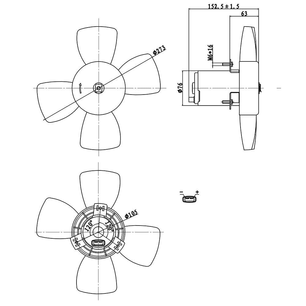 Eletroventilador - Gauss - GE1156 - (3)