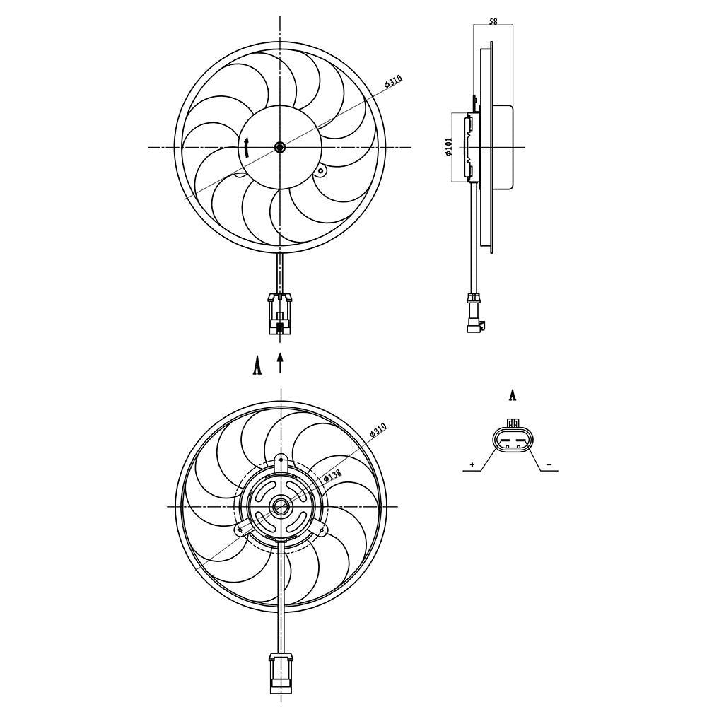 Eletroventilador - Gauss - GE1166 - (2)