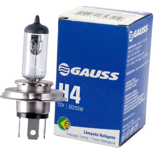 Lâmpada Halogena H4 12V 60/55W C1 Incolor - Gauss - GL11H4 - (1)
