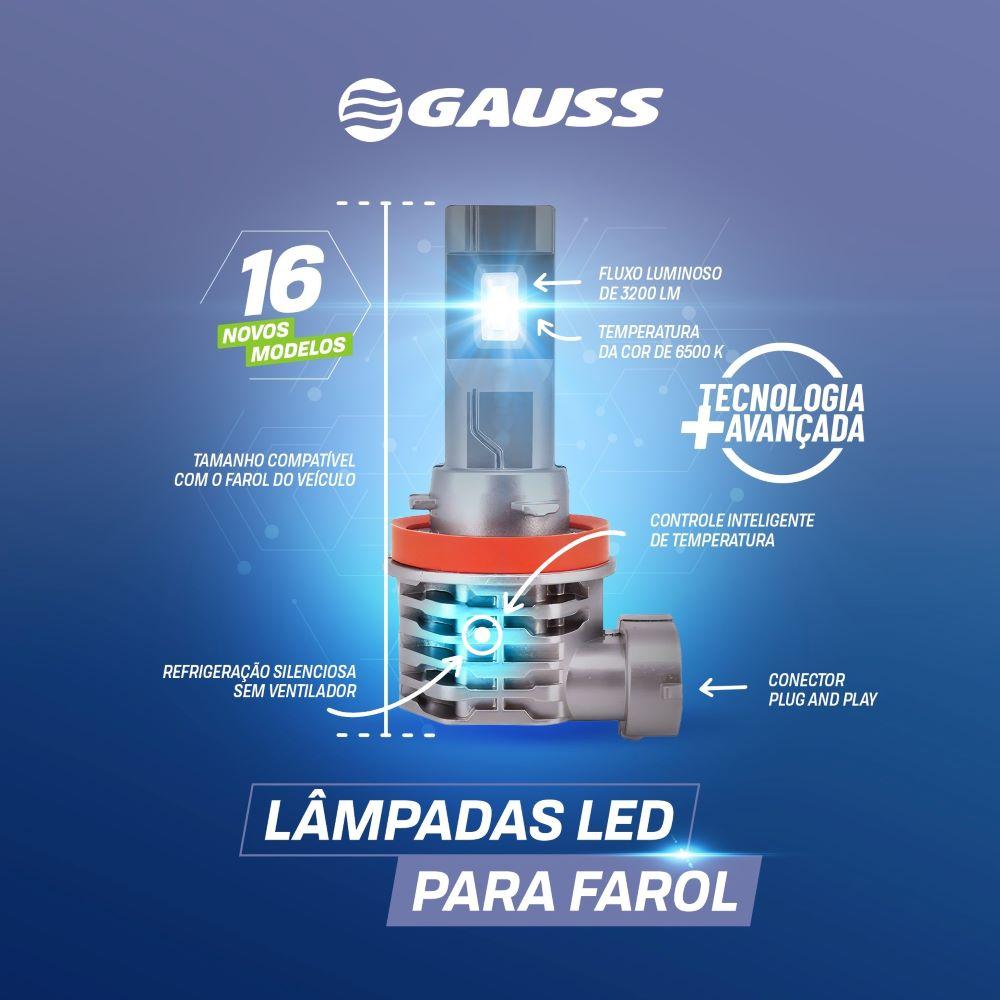 Par Lâmpada Led Hb1 9 A 32V 25W Incolor - Gauss - GL221HB1LED - (4)