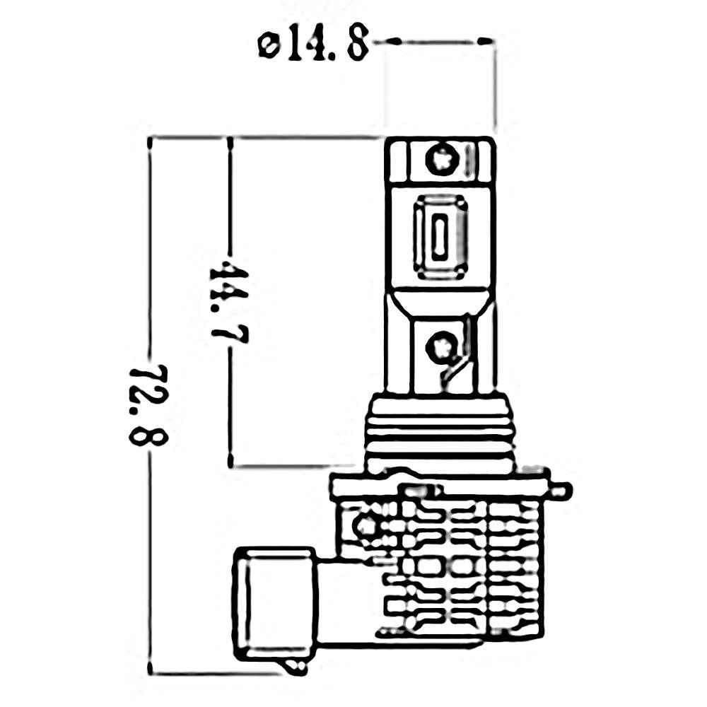 Par Lâmpada Led Hb4 9 A 32V 25W Incolor - Gauss - GL224HB4LED - (3)