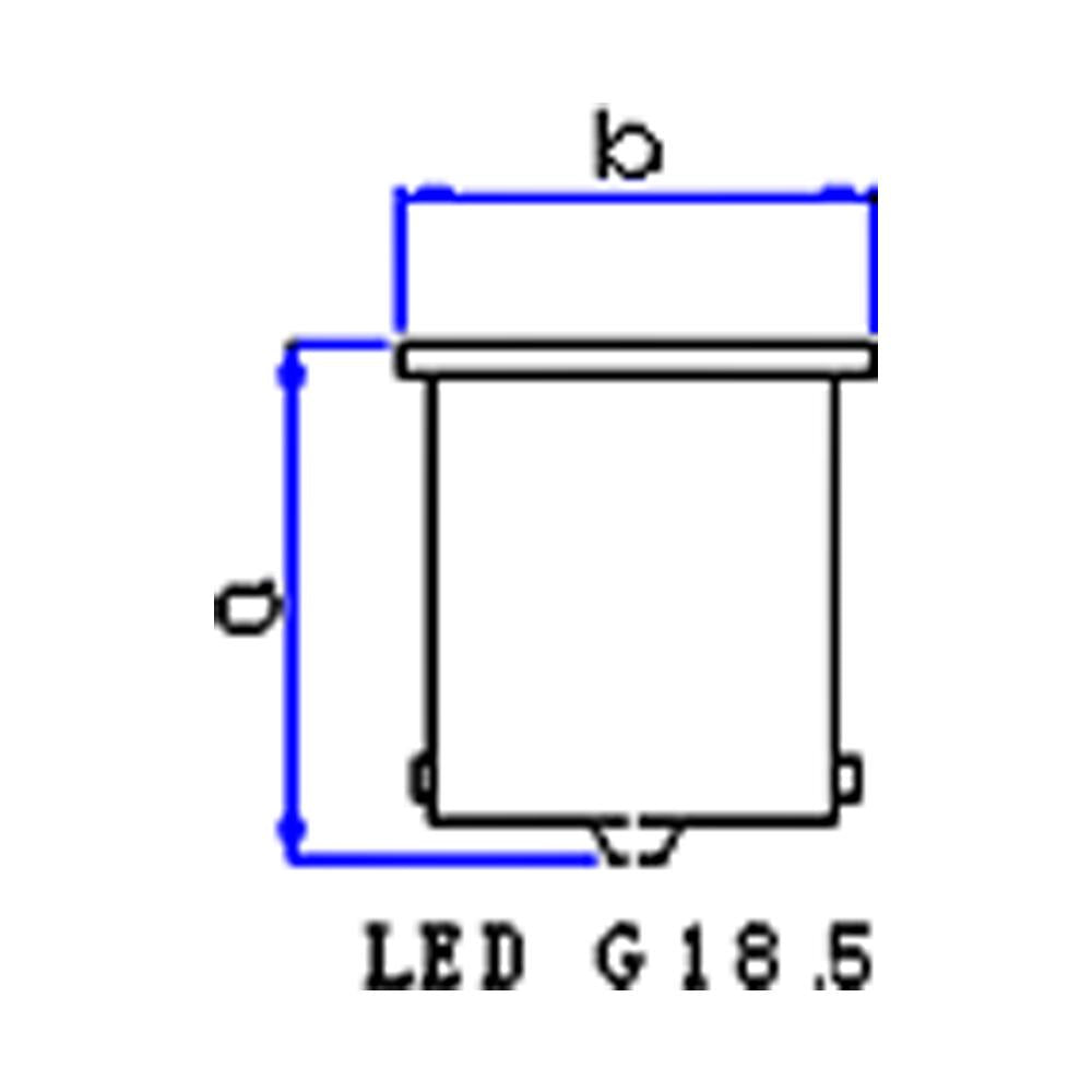 Lâmpada Miniatura Led 12V 1,16W White - Gauss - GL313LED - (2)